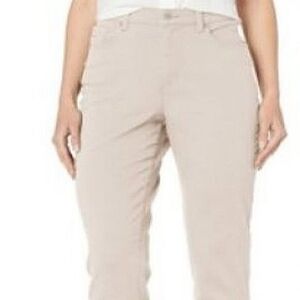 Gloria Vanderbilt Womens Amanda Classic Tapered Jeans Pants Wispy Pink Size 12